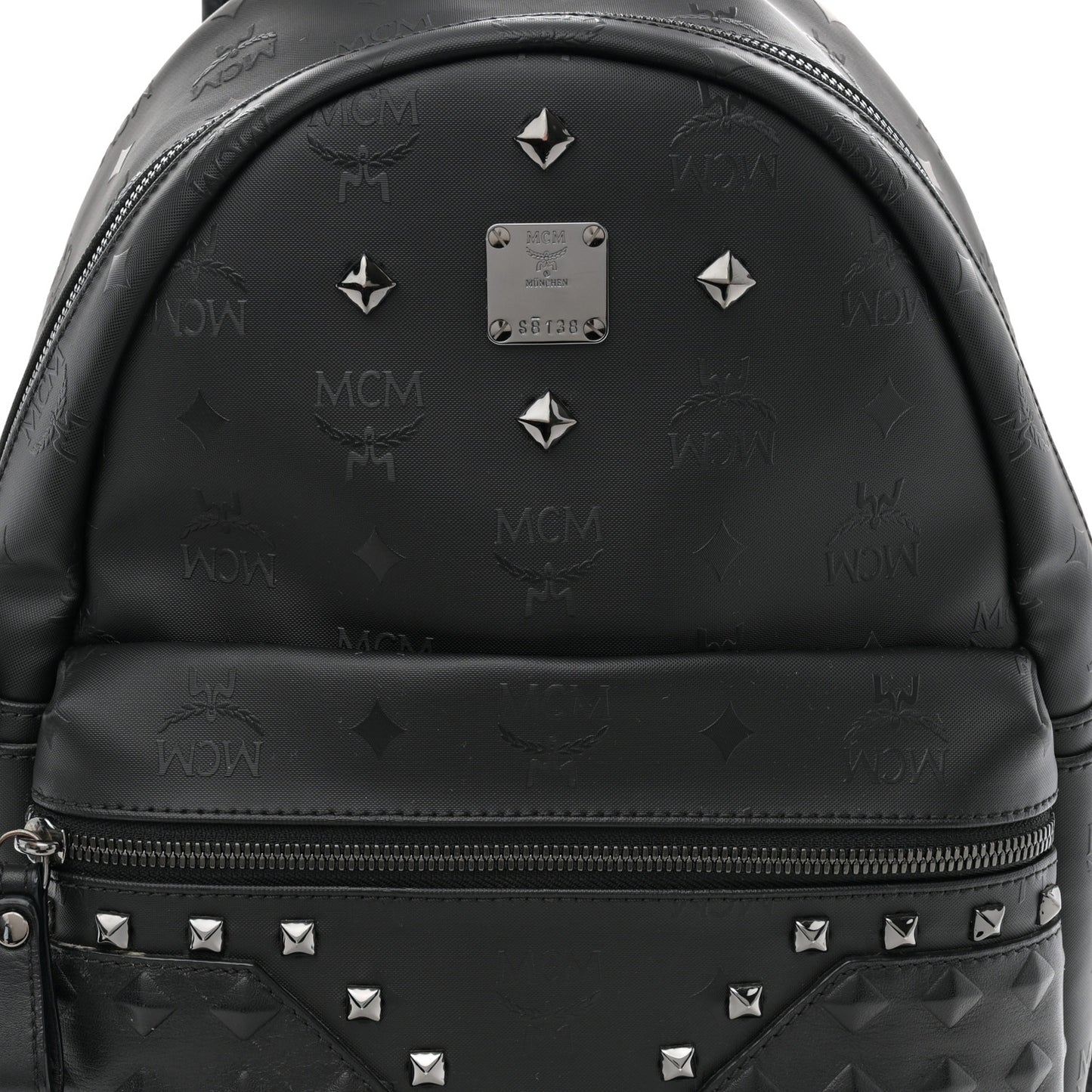 Visetos Crystals Studded Stark Small Backpack Black
