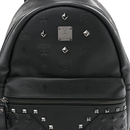 MCM Visetos Crystals Studded Stark Small Backpack Black 8 of 10