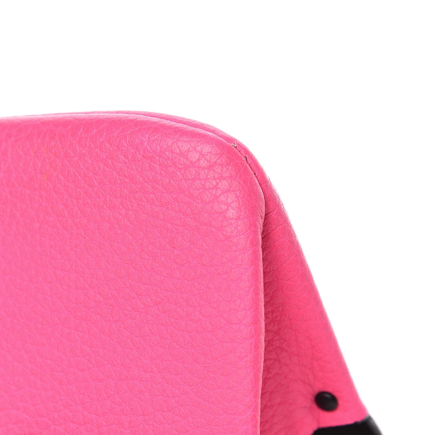 Calfskin Flap Card Holder Fluo Pink