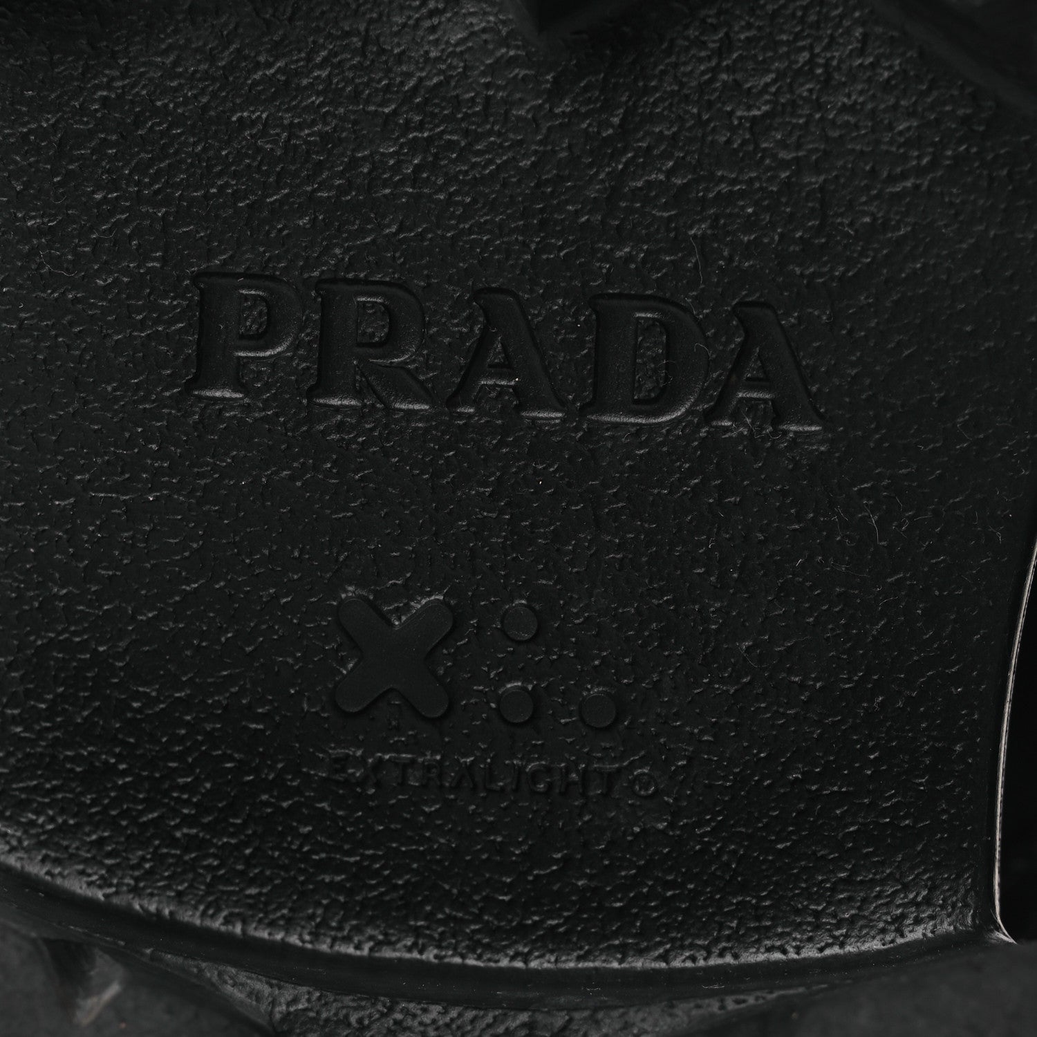 Prada Spazzolato Rois Nylon Metal Triangle Logo Monolith Pouch Pocket 55mm Boots 40.5 Black 8 of 12
