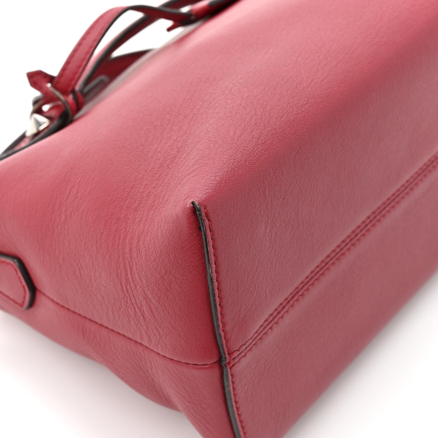 Vitello Dolce Marmol Medium By The Way Boston Bag Ciliegia