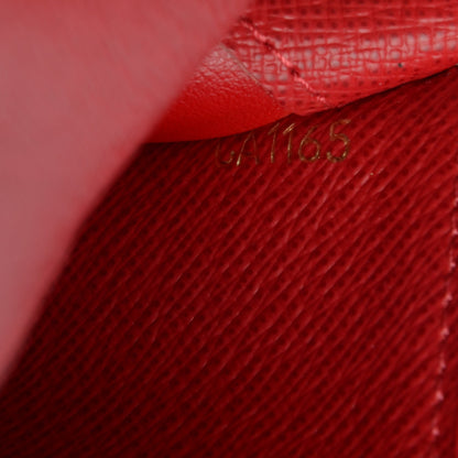 Louis Vuitton Damier Ebene Insolite Wallet Red 6 of 7
