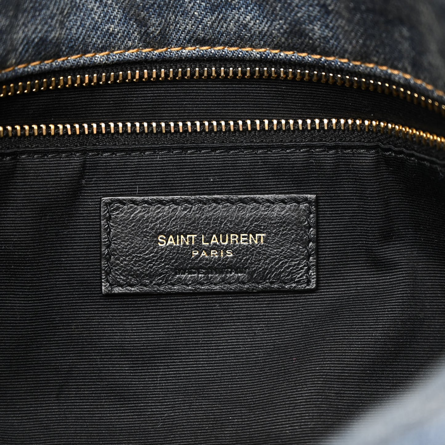Denim Quilted Medium Loulou Puffer Monogram Chain Satchel Blue Cinnamon