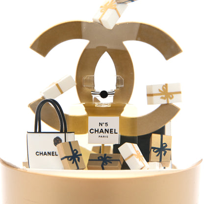 Chanel Glass CC Shopping Bag Snow Globe Gold 5 of 7
