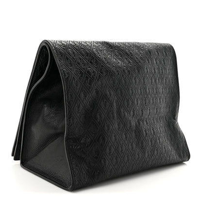 Saint Laurent Calfskin Monogram Deli Paper Bag  Vintage Black 3 of 10