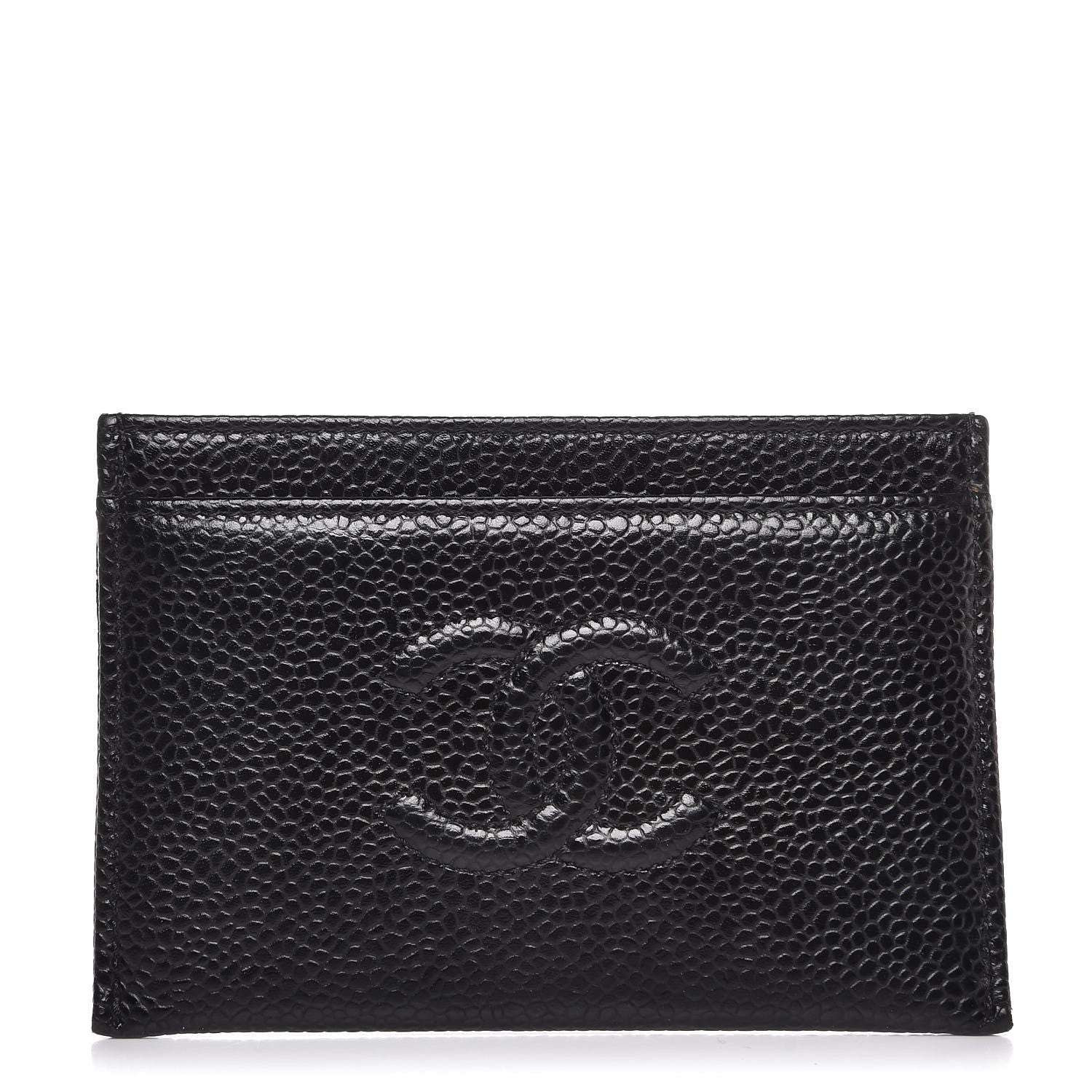 Chanel Caviar Timeless CC Card Holder Black 1 of 9