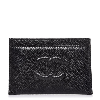 Chanel Caviar Timeless CC Card Holder Black 1 of 9