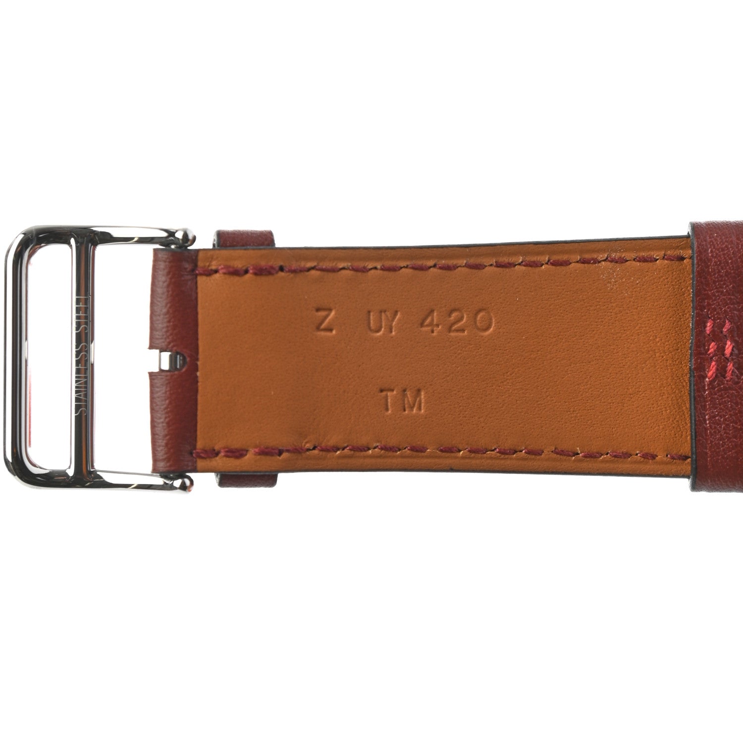 Hermes Swift Circuit 24 45mm Apple Watch Single Tour Band Rouge H Noir 4 of 5