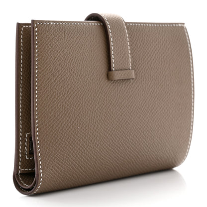 Hermes Epsom Bearn Compact Wallet Etoupe 3 of 8