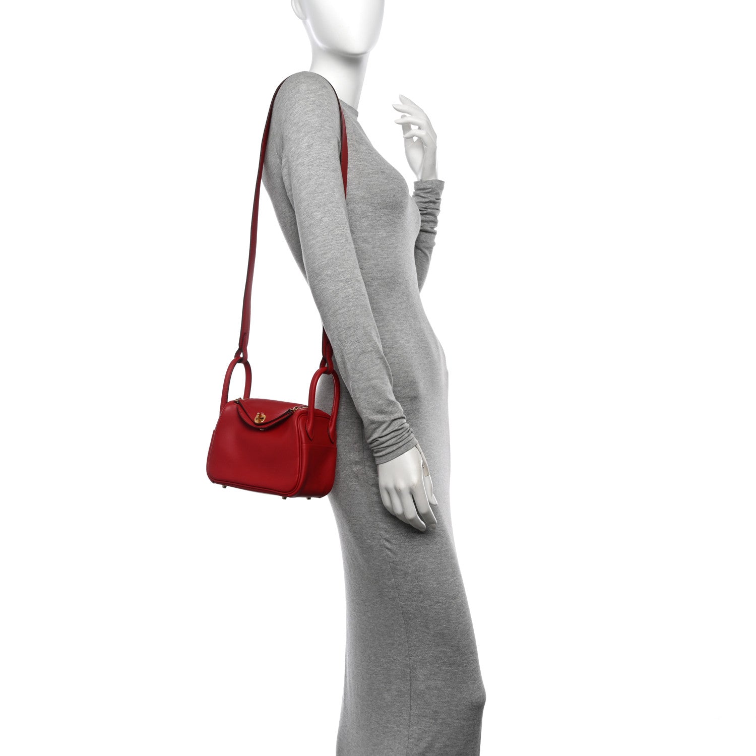 Hermes Swift Mini Lindy 20 Rouge Piment 2 of 11