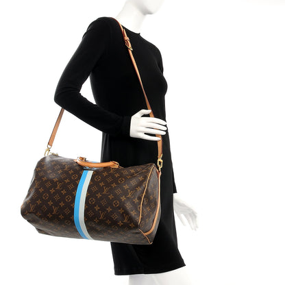 Louis Vuitton Monogram My LV Heritage Speedy Bandouliere 40 Gris Blue Clair 2 of 10