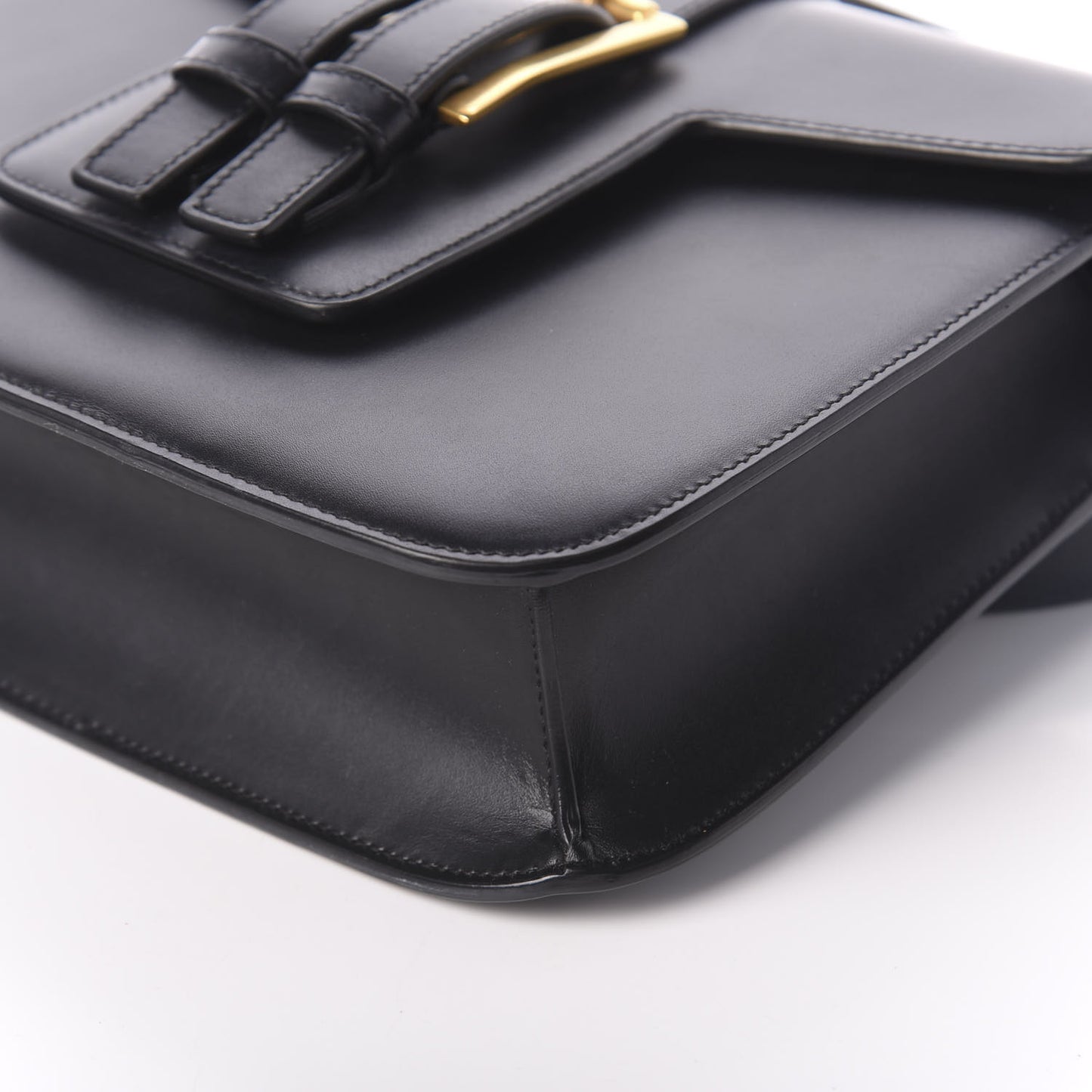 Smooth Calfskin Nico Shoulder Bag Black