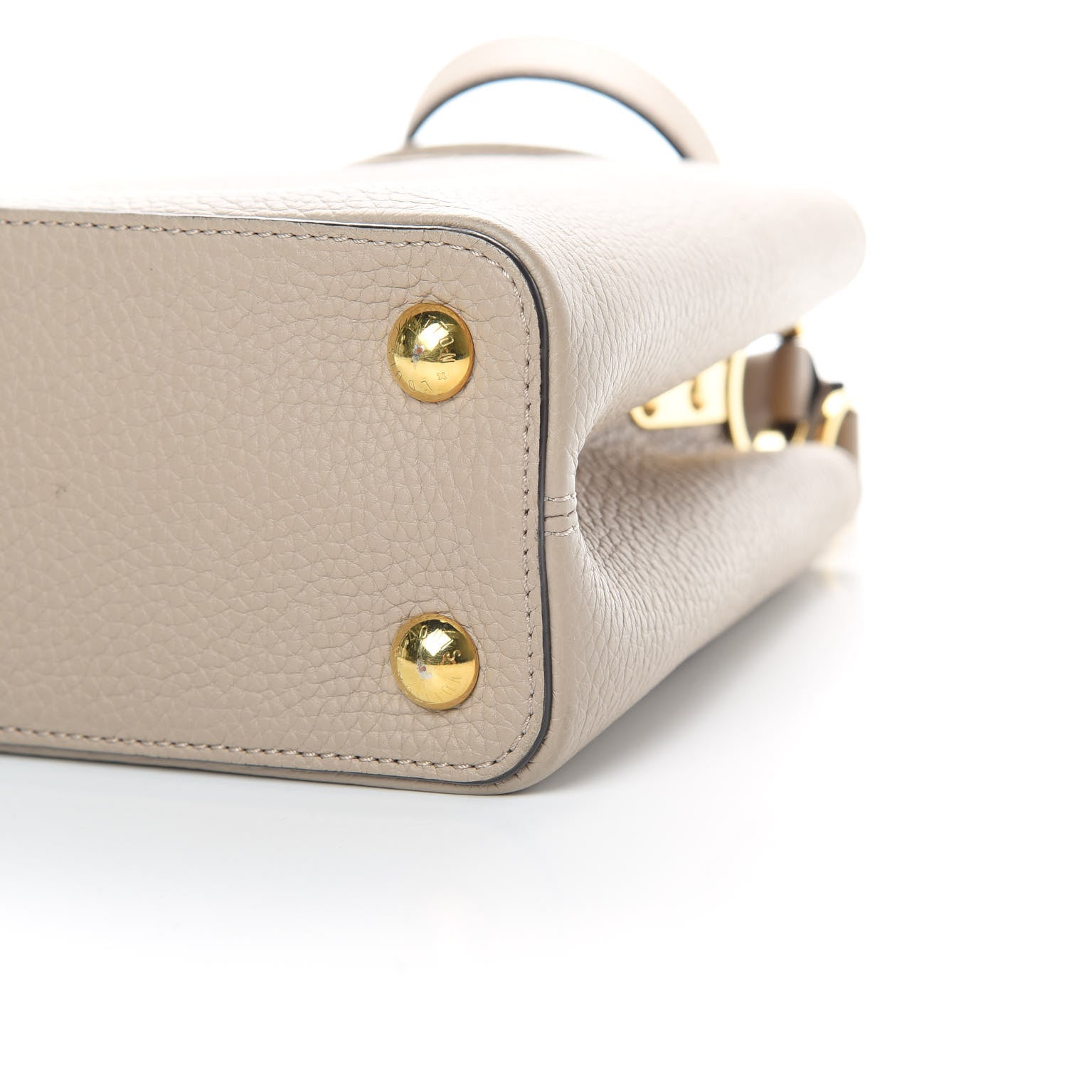 Louis Vuitton Taurillon Capucines BB Galet 10 of 14