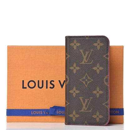 Louis Vuitton Monogram iPhone X Folio Case Rose Pop 8 of 8