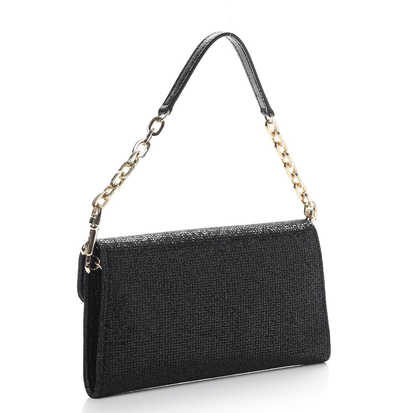 Glitter Riane Clutch Bag Black