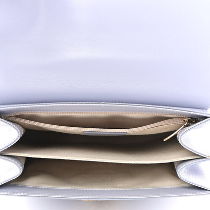 Salvatore Ferragamo Calfskin Gancini 2-Way Top Handle Bag Light Purple 5 of 14