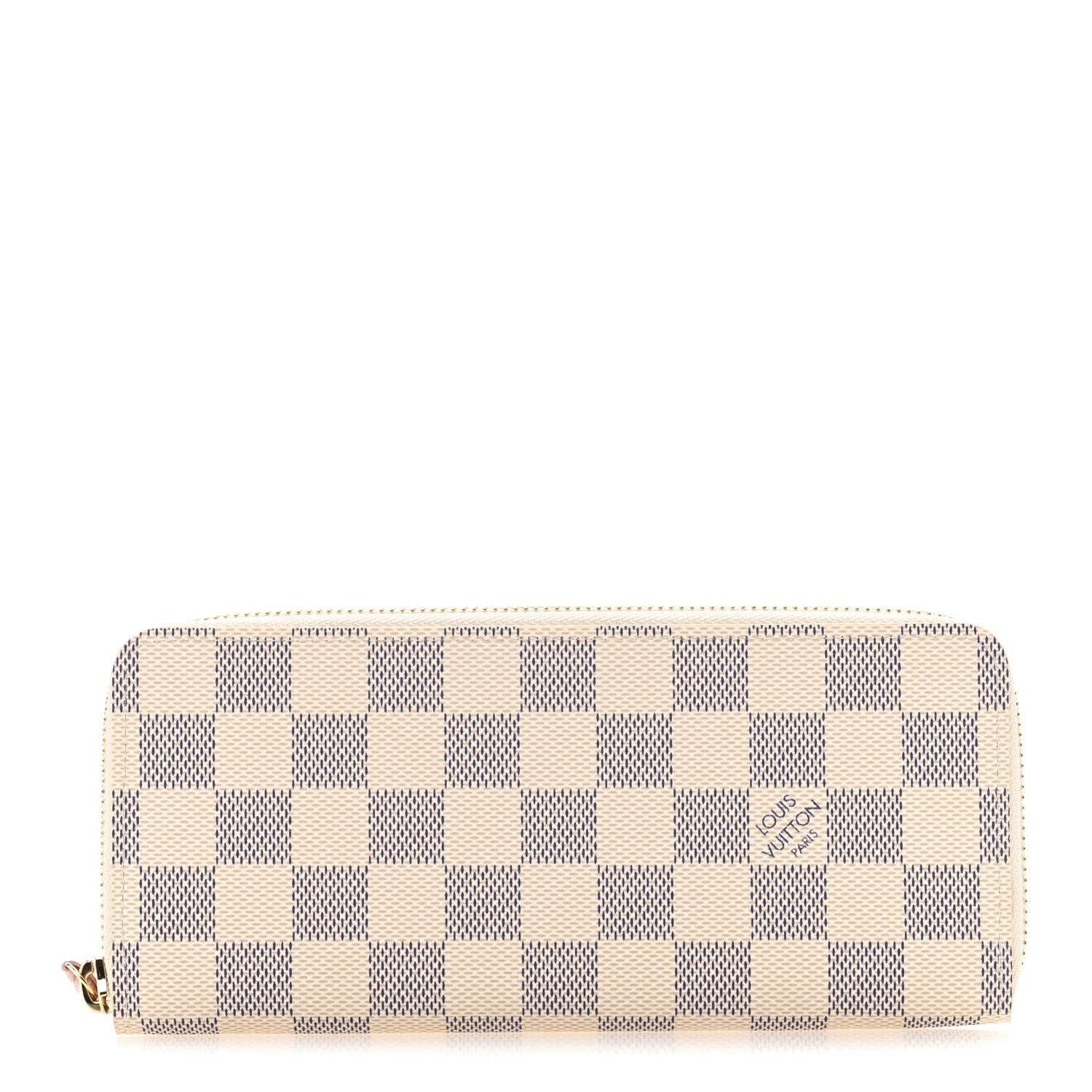 Louis Vuitton Damier Azur Clemence Wallet Rose Ballerine 1 of 8