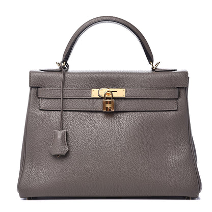 Hermes Togo Kelly Retourne 32 Etain 1 of 34
