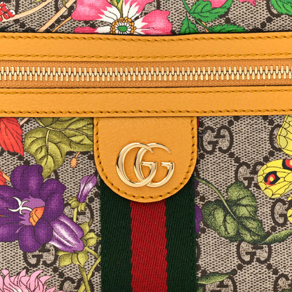 Gucci GG Supreme Monogram Flora Medium Ophidia Belt Bag Beige Multicolor Crop 8 of 12