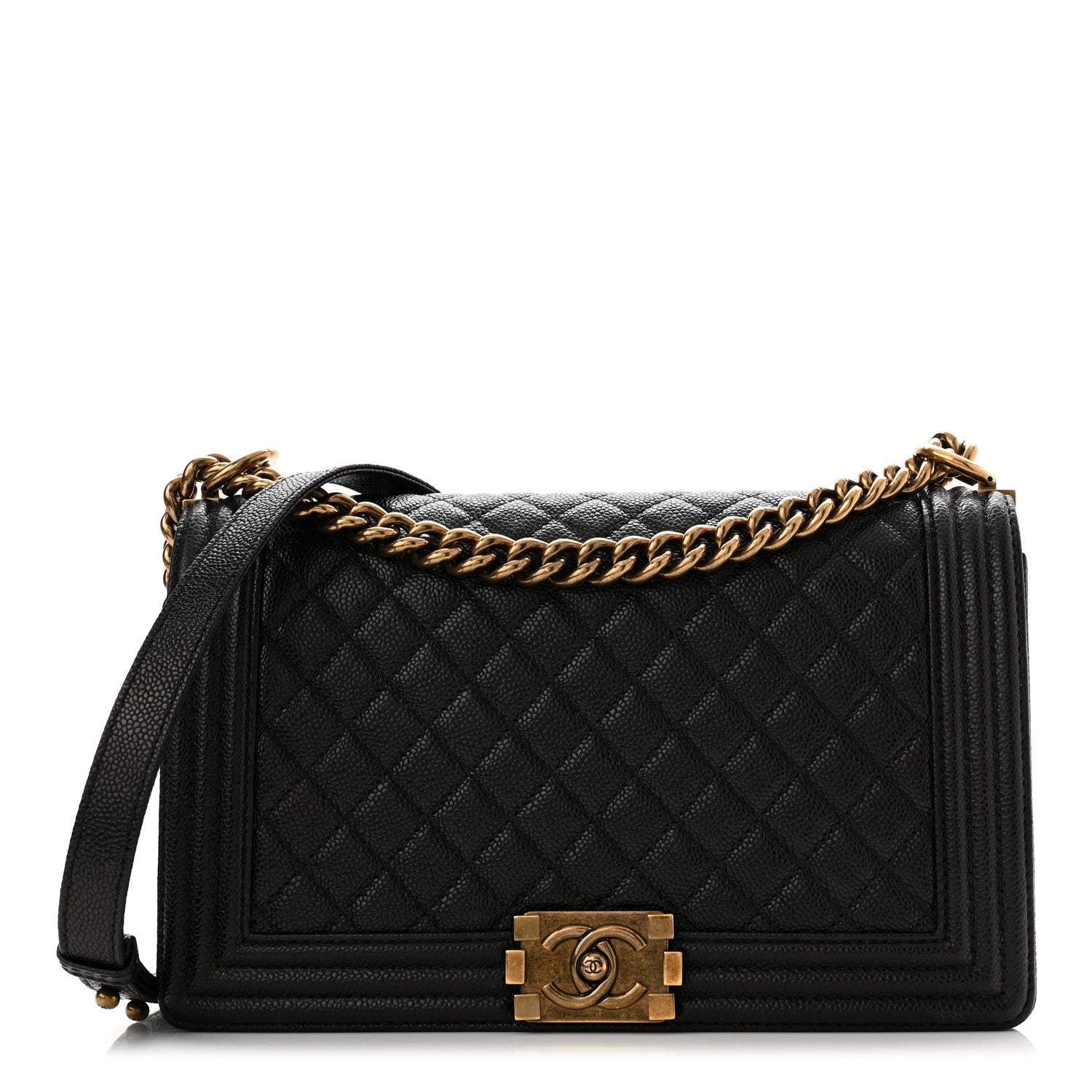 Chanel Caviar Quilted New Medium Boy Flap Black 1 of 10