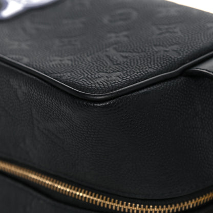 Louis Vuitton X NBA Calfskin Monogram Embossed Cloakroom Dopp Kit Black 9 of 18