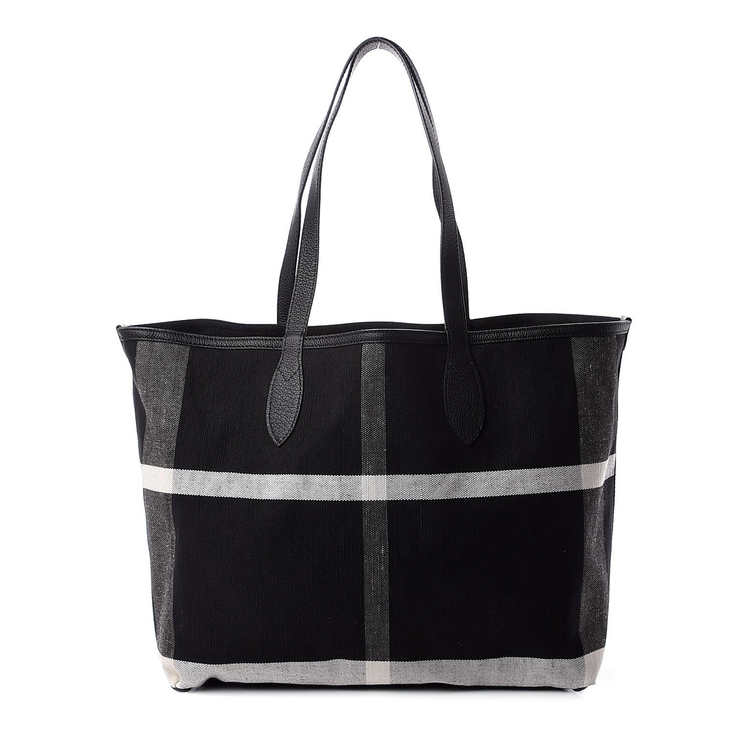 Coated Canvas Medium Reversible Doodle Tote Black