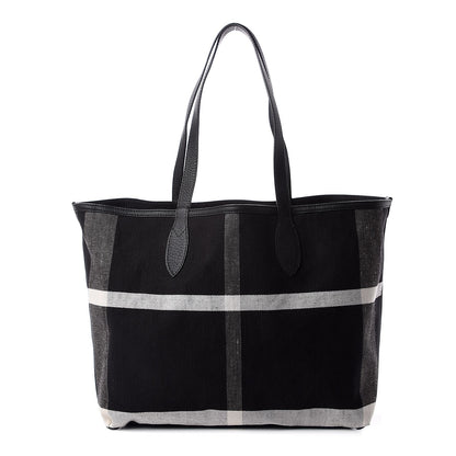 Burberry Coated Canvas Medium Reversible Doodle Tote Black 5 of 9