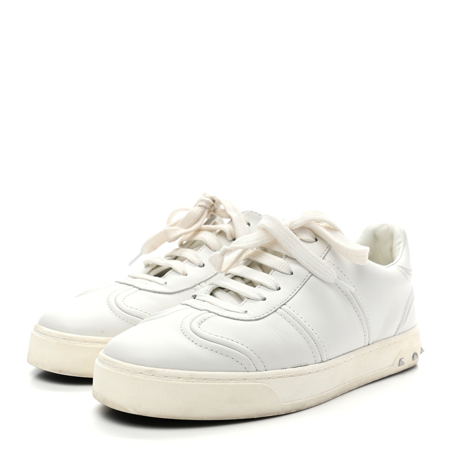 Calfskin Flycrew Sneakers 37 White