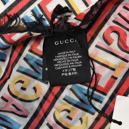 Gucci Modal Silk Magnetismo Scarf Multicolor 3 of 5