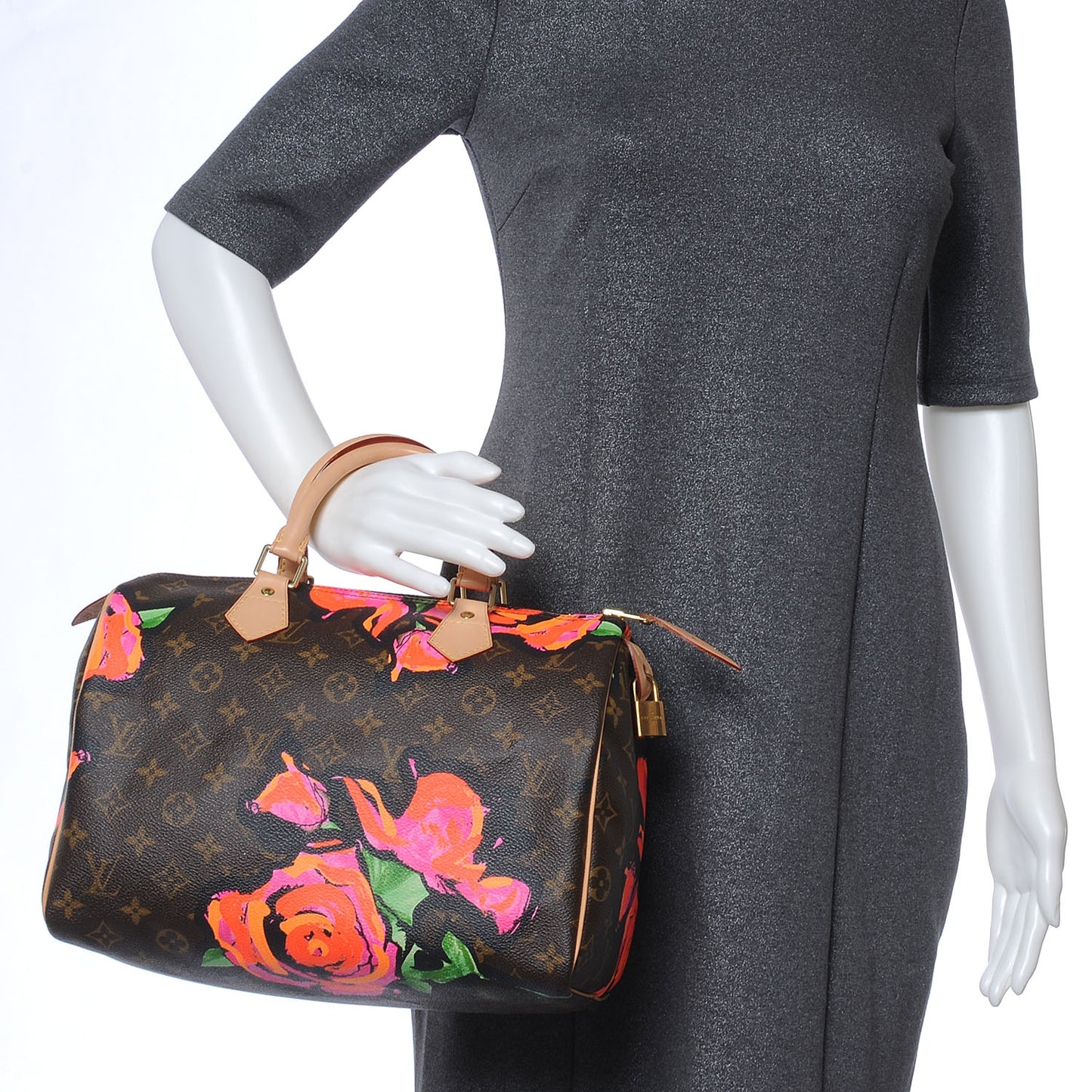 Monogram Roses Speedy 30