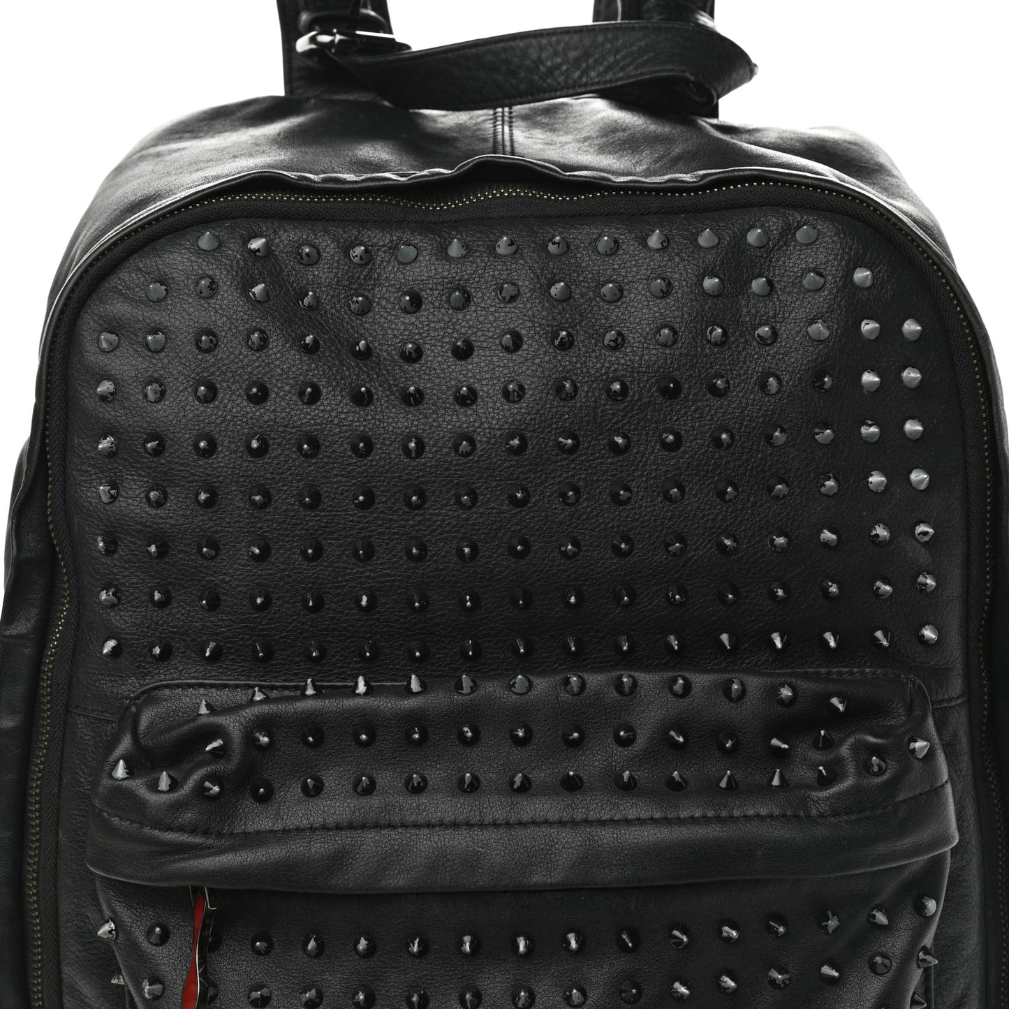 Calfskin Spiked Backpack Black