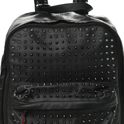 Christian Louboutin Calfskin Spiked Backpack Black 7 of 10