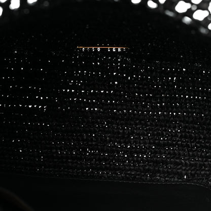 Loewe Raffia Donut Chain Medium Ola Shoulder Bag Black 5 of 12