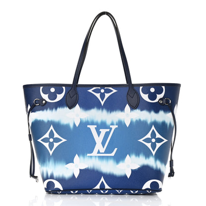 Louis Vuitton Monogram Escale Neverfull MM Blue 3 of 12