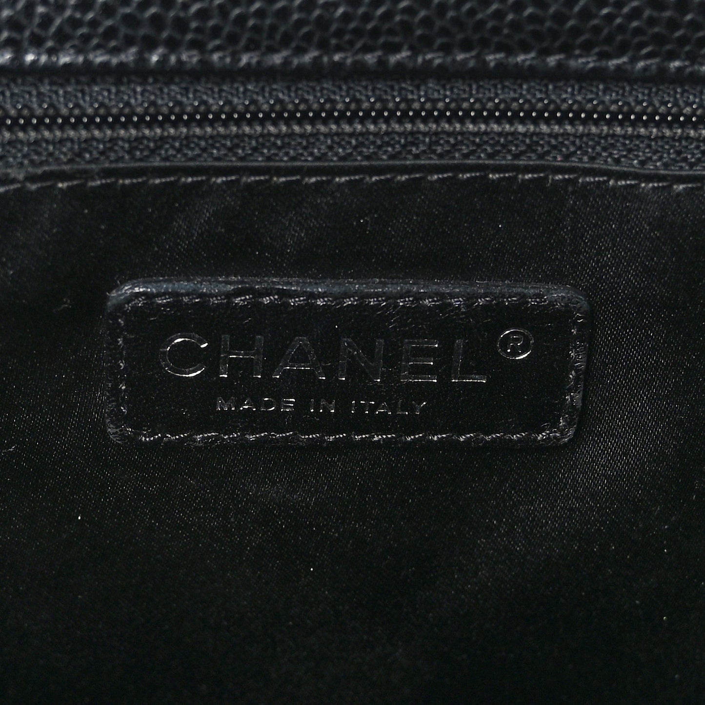 Caviar Quilted Grand Shopping Tote GST Black