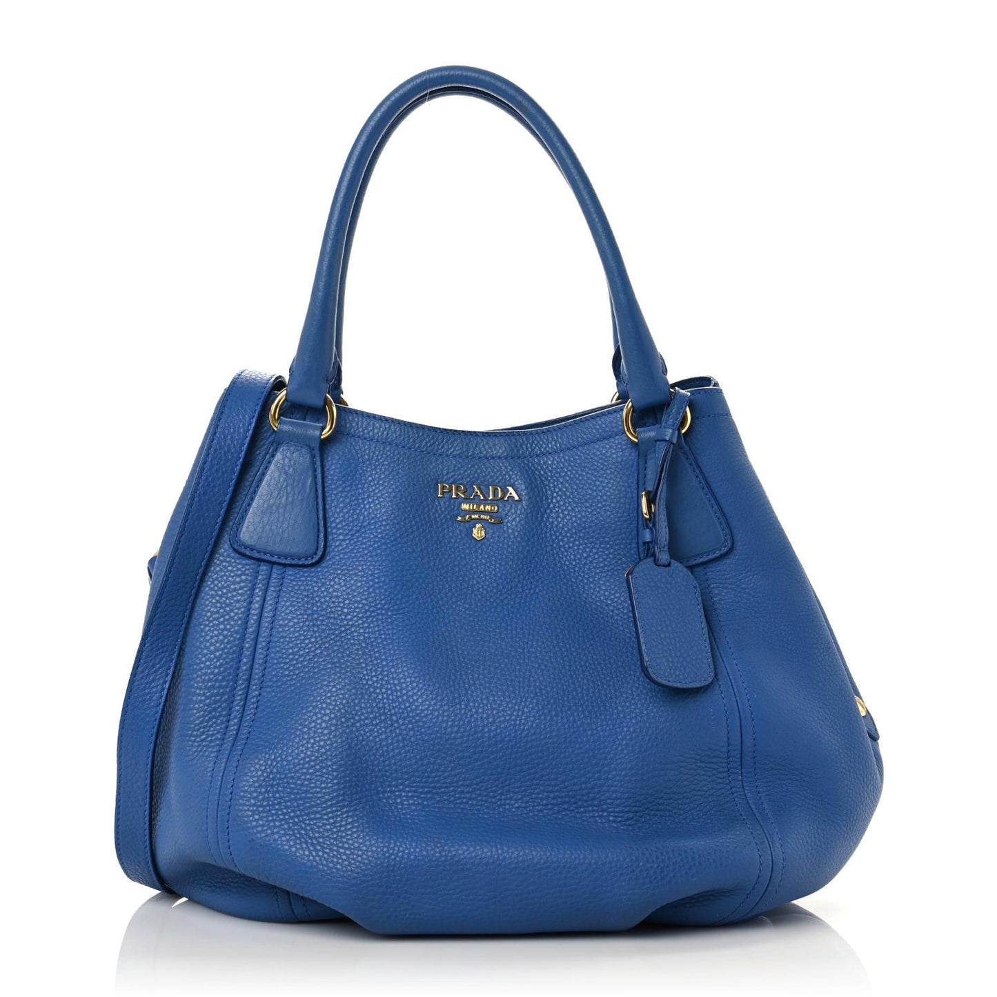 Vitello Daino Satchel Azzurro