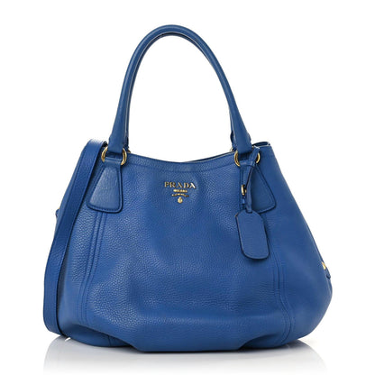 Prada Vitello Daino Satchel Azzurro 1 of 15