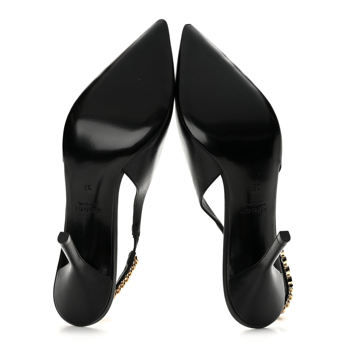 Malaga Kid 85mm Slingback Pumps 37 Black