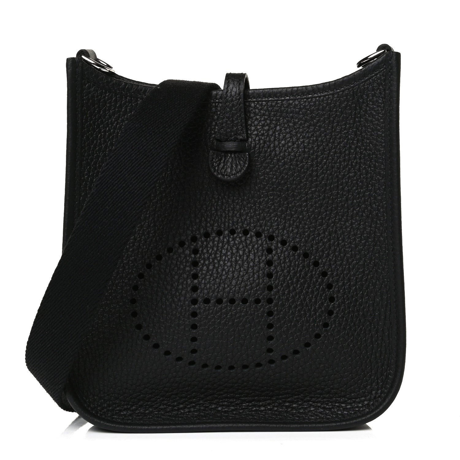 Hermes Taurillon Clemence Evelyne TPM Black 1 of 12
