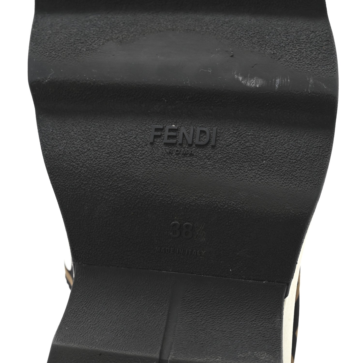 Fendi Technical Mesh Lycra FFreedom Patchwork Sneakers 38.5 Black Tobacco 7 of 9