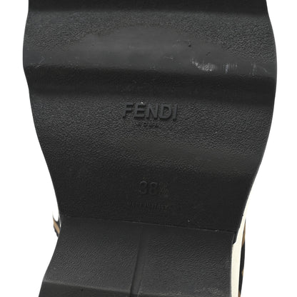 Fendi Technical Mesh Lycra FFreedom Patchwork Sneakers 38.5 Black Tobacco 7 of 9