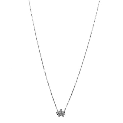 Cartier 18K White Gold Diamond Caresse D'Orchidees Par Necklace 1 of 6
