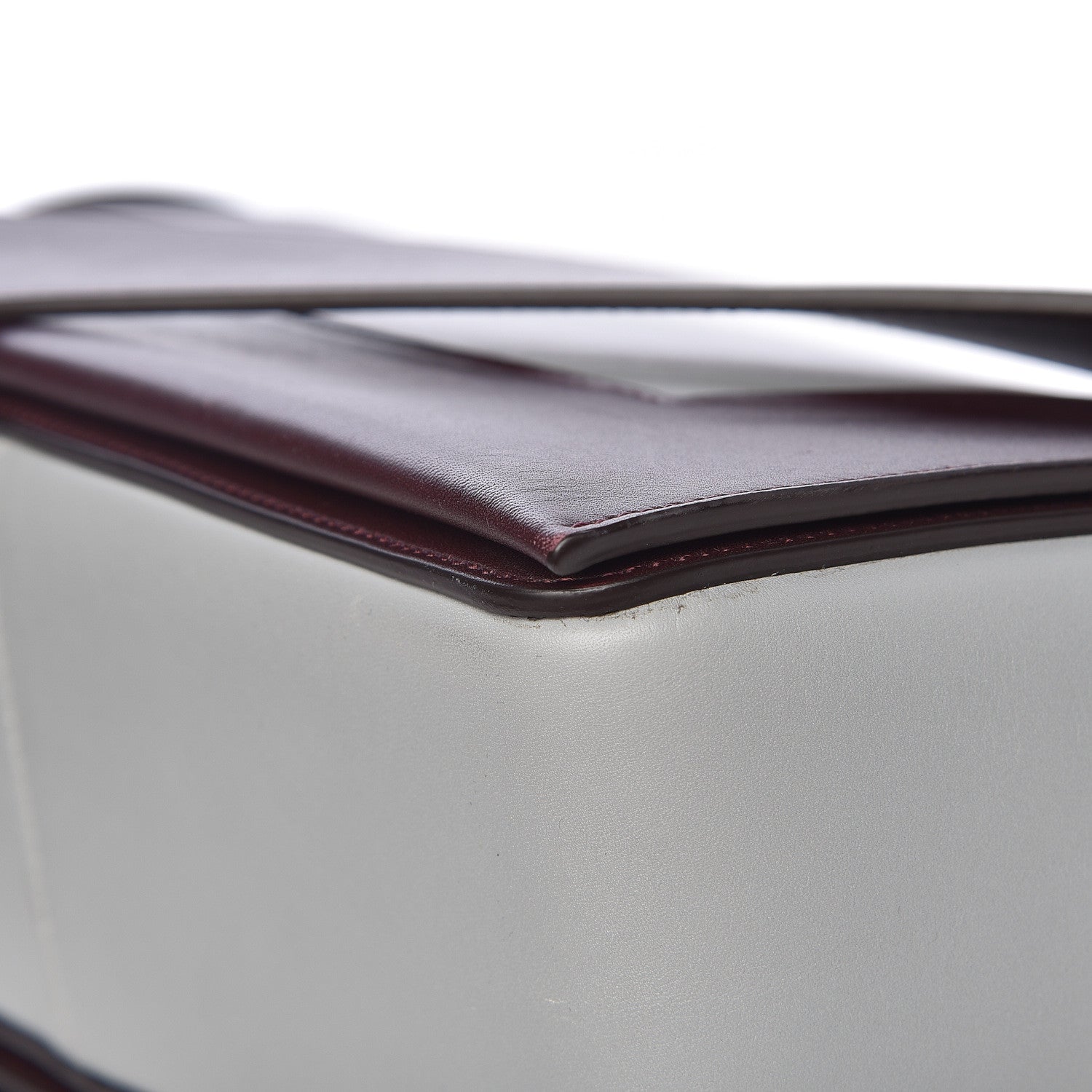 Celine Shiny Smooth Calfskin Medium Frame Shoulder Bag Burgundy Pearl Blue 13 of 14