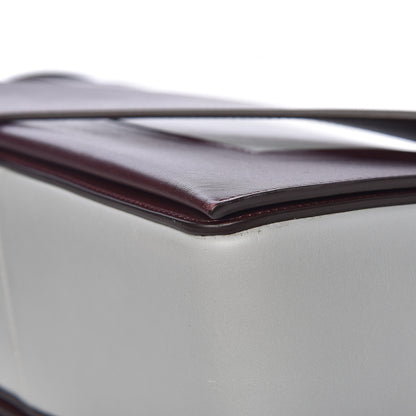 Celine Shiny Smooth Calfskin Medium Frame Shoulder Bag Burgundy Pearl Blue 13 of 14
