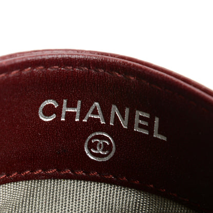 Chanel Caviar Timeless CC Card Holder Burgundy 5 of 8