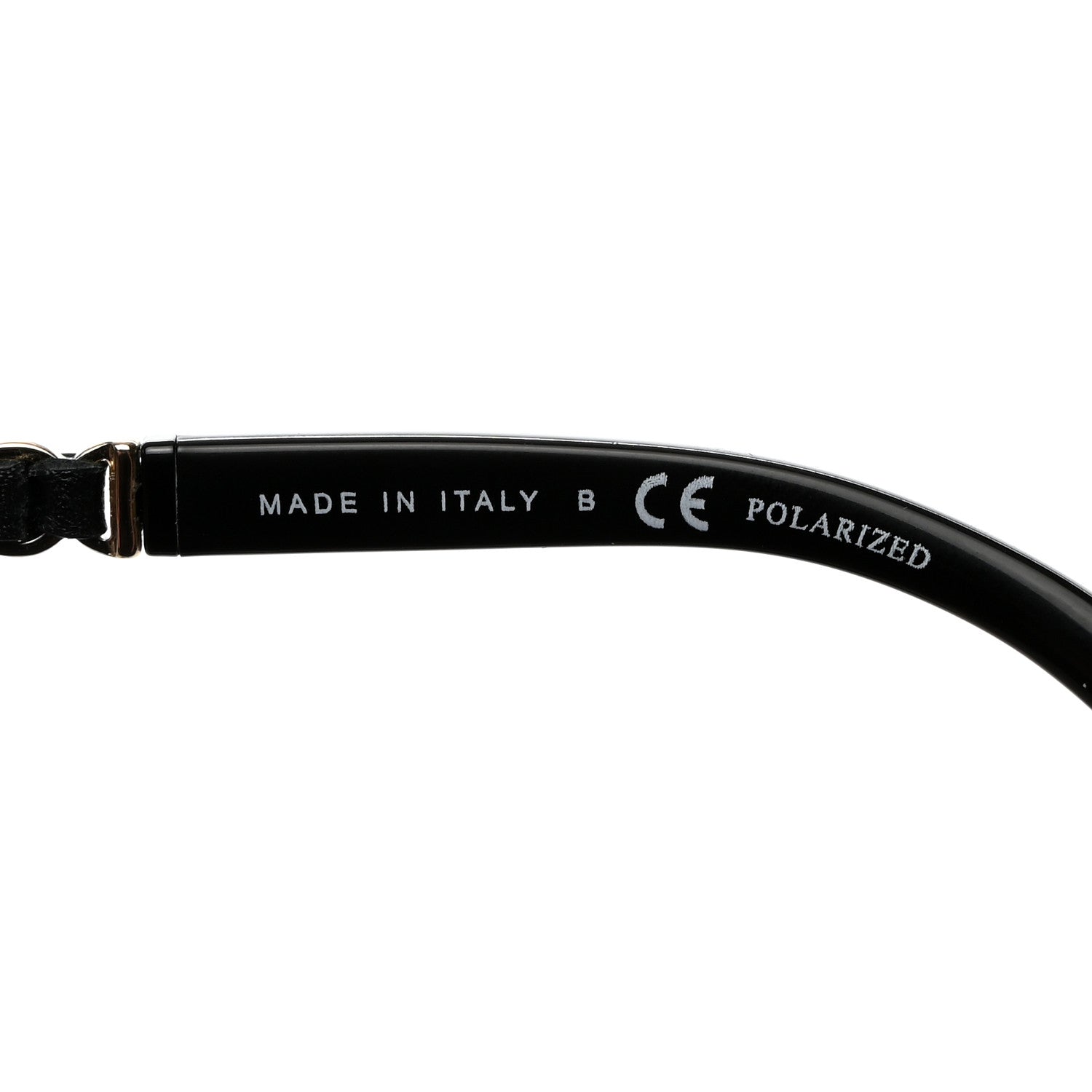 Chanel Metal Calfskin Polarized CC Chain Pilot Sunglasses 5439-Q-A Black 5 of 8