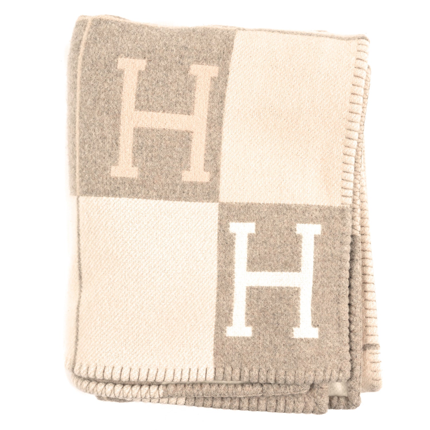 Hermes Wool Cashmere Avalon III Blanket Coco Camomille 1 of 4