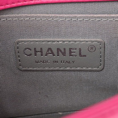 Chanel Velvet Quilted Small Boy Flap Pink 6 of 11