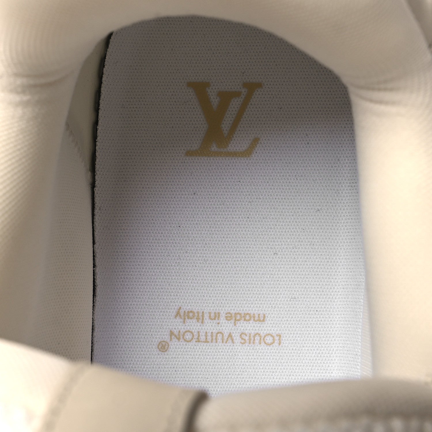 Louis Vuitton Mens LV Calfskin Mesh Skate Sneaker 12 Beige White 7 of 8