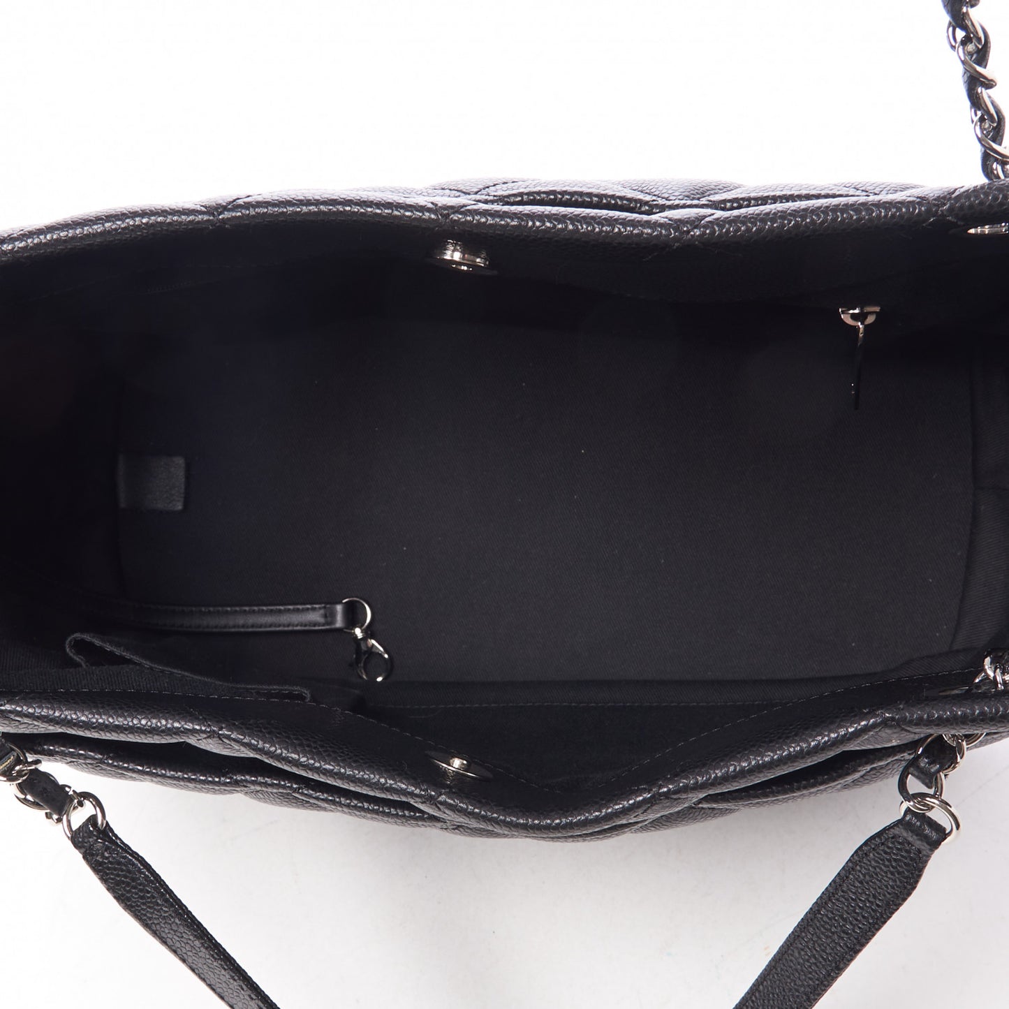 Caviar Quilted Timeless CC Soft Tote Black